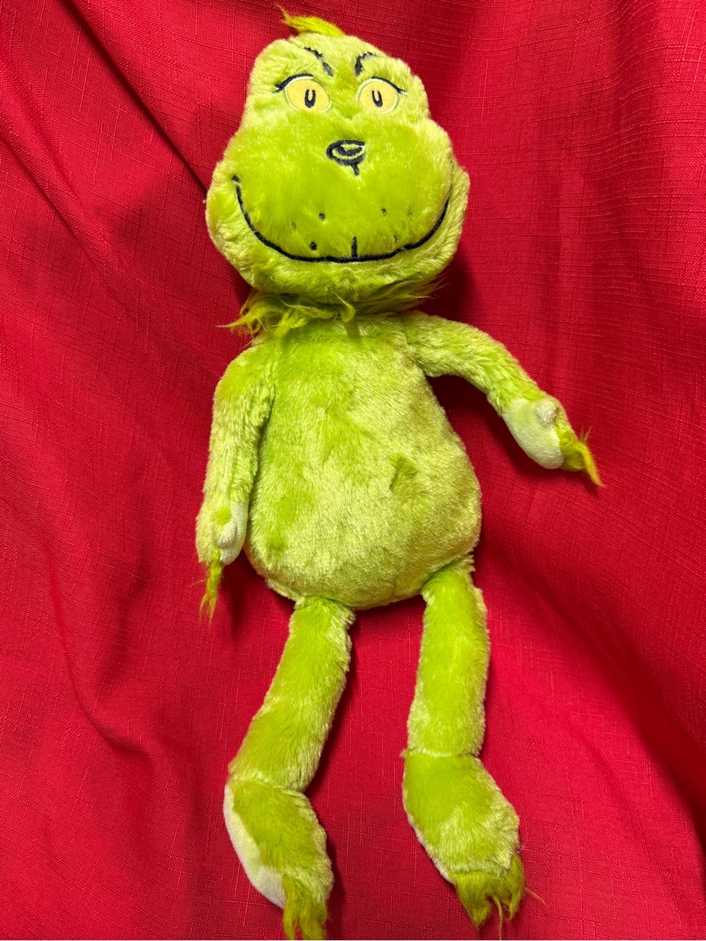 Kohl's Bright Green Plush Grinch Christmas Holiday Toy